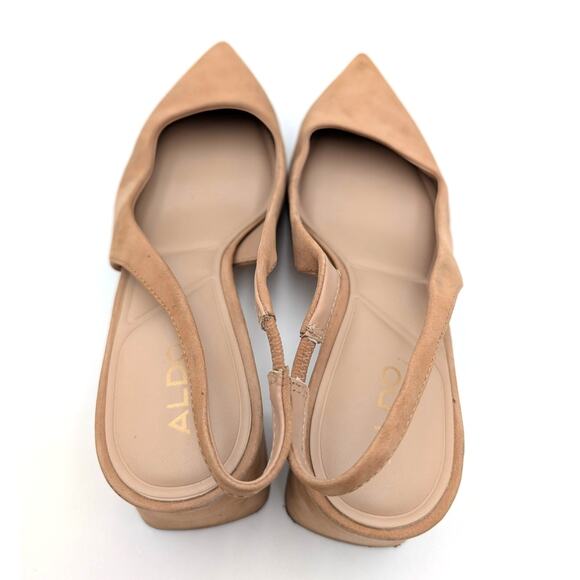 Aldo Uliana Slingback Pointed Toe Heel Pump Women's Brown Size US8 EU38.5 - Picture 12 of 13